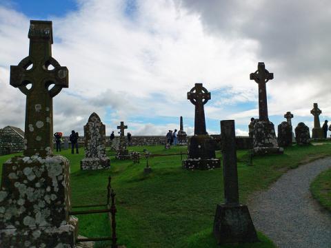 Crosses inside the Rock of Cashel